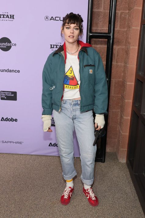 The Best Celebrity Sightings At The 2024 Sundance Film Festival | British Vogue Saoirse Ronan, Burgundy Suit, Kerry Washington, Celebrity Sightings, Valley Of The Dolls, Sundance Film Festival, Sundance Film, Carhartt Jacket, Park City Utah