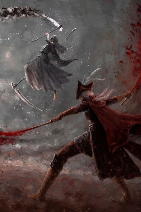 Friede and Lady Maria #s-mrry #artwork Lady Maria Wallpaper, Lady Maria Art, Lady Maria Bloodborne Art, Lady Maria Bloodborne, Bloodborne Maria, Lady Maria, Bloodborne Art, Soul Game, Bloodborne