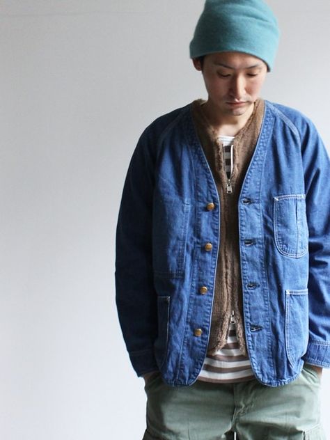 Outer Outfit, Japan Fashion Street, Mens Fashion Jeans, Mens Fashion Casual Outfits, Work Jackets, Menswear Inspired, Japan Fashion, Mode Inspiration, Mens Street Style