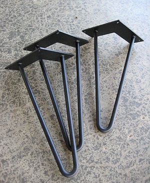 Meja Outdoor, Pin Legs, At Home Furniture Store, Metal Table Legs, Diy Bench, Table Metal, Outdoor Diy, Stainless Steel Legs, Hairpin Legs