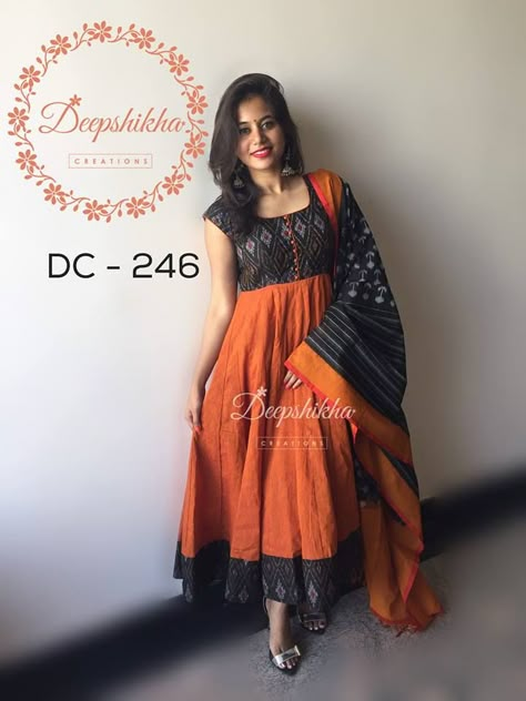 Kalamkari Dresses, Ikkat Dresses, Designer Anarkali Dresses, 29 November, Long Gown Design, Kids Blouse Designs, Churidar Designs, Anarkali Dress Pattern, Ikat Dress