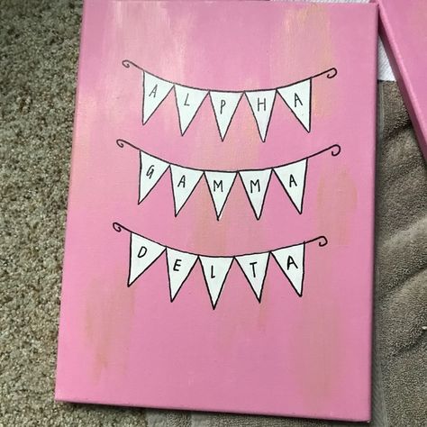 Big Lil Canvases, Kappa Alpha Theta Canvas Painting, Kappa Kappa Gamma Canvas Painting, Canvas Sorority Painting, Small Sorority Canvas, Sigma Delta Tau Canvas, Simple Sorority Canvas, Gamma Phi Beta Canvas Paintings, Alpha Chi Omega Canvas Painting