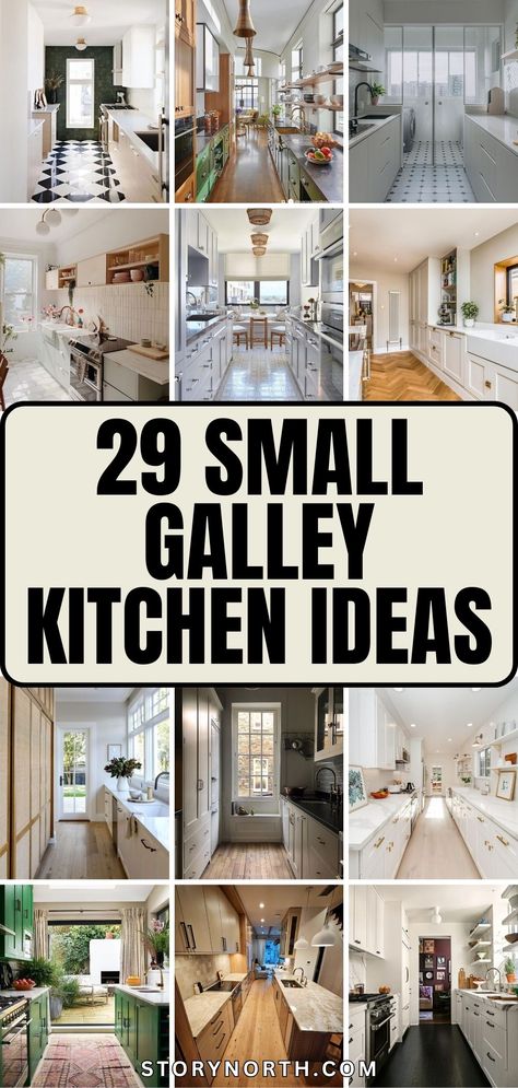 Save this pin for a collection of elegant small galley kitchen ideas perfect for compact homes. Transform your space with clever design tips and maximize efficiency in style. #HomeDecor #KitchenDesign #SmallSpaces #InteriorInspiration Farmhouse Galley Kitchen Ideas, Farmhouse Galley Kitchen, Small Galley Kitchen Ideas, Small Galley Kitchen Ideas Narrow, Galley Kitchen Ideas Narrow, Small Galley Kitchen Designs, Small Galley Kitchen Remodel, Galley Kitchen Remodel Ideas, Galley Kitchen Ideas