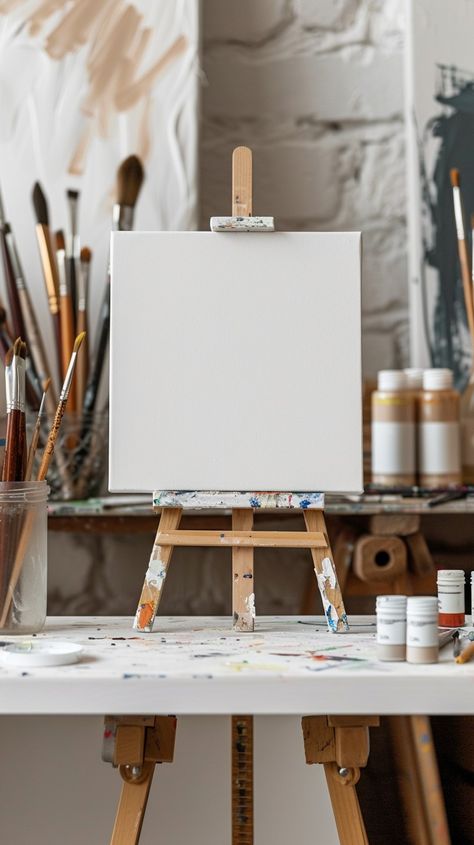 Free Artist's Blank Canvas Image | Download at StockCake Art Easel Aesthetic, Easel Photography, Easel Aesthetic, Atelier Aesthetic, Canvas Stand, Workshop Painting, Arts Aesthetic, Collage Photo Frame Design, Empty Canvas