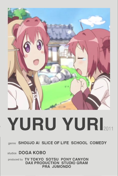 Anime Movie Poster, Anime Watchlist, Donut Cartoon, Yuru Yuri, Anime Sites, Tom And Jerry Cartoon, Anime Suggestions, Anime List, Animes To Watch