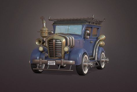 Steampunk Truck, Photoshop Render, Photoshop Rendering, Substance Painter, Farm Trucks, Job Career, Career Development, 3d Modeling, Zbrush