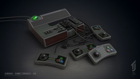 Jumanji Game Console, Travis Jackson on ArtStation at https://www.artstation.com/artwork/DZmrA Jumanji Game, Jumanji Movie, Game Console, The Game, Board Games, Fan Art, Fan, Art