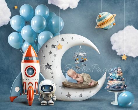 Digital Newborn Backdrop Baby Background Baby Photography - Etsy Israel Newborn Background, Baby Background, Baby Backdrop, Newborn Backdrop, Galaxy Theme, Birthday Themes For Boys, Birthday Party Theme Decorations, Backdrop Ideas, Fourth Birthday