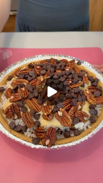 Jacky Has Fun on Instagram: "Grandmas Favorite Pie - Hello, Dolly! #pie #hellodolly #easyrecipes #dessert #dessertoftheday #dessertlover #deliciousfood #recipeideas #easybaking #foodie" Chocolate Chip Coconut Pecan Pie, Hello Dolly Pie Recipe, Hello Dolly Pie, Easy Pie Desserts, Hello Dolly Bars Recipe, Pie Crust Ideas, Dolly Bars, Hello Dolly Bars, Favorite Pie Recipes