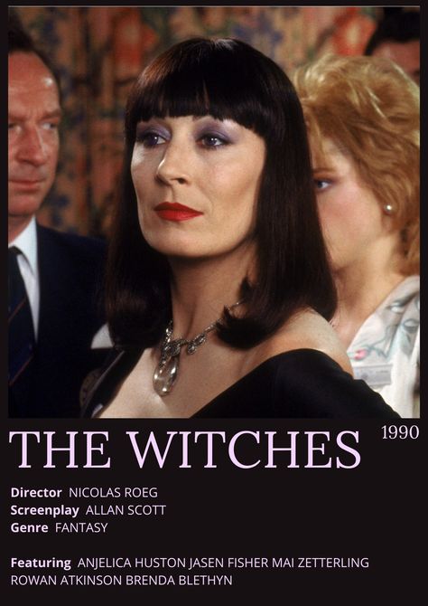 halloween 
Anjelica Huston 
Witch 
Witches 
Scary Famous Witches Movies, The Witches Movie, Witches Movie, The Witches 1990, Witch Movies, Film 1990, Witches Coven, The Witch Movie, The Witch Film