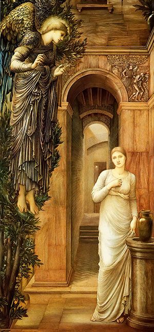 Lady Lever Art Gallery, Burne Jones, Pre Raphaelite Brotherhood, Pre Raphaelite Art, Edward Burne Jones, The Annunciation, Dante Gabriel Rossetti, Galleria D'arte, John William Waterhouse