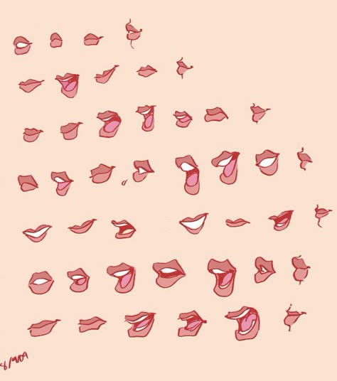 Lips Cartoon, Cartoon Mouths, Drawing Lips, Images Cartoon, Mouth Drawing, Draw Cartoon, Human Drawing, Lips Drawing, Drawing Expressions