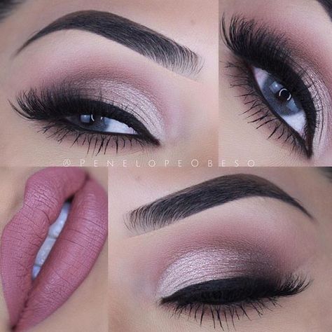 Mauve Lipstick Makeup, Mauve Lipstick, Eye Makeup Cosmetics, Liquid Matte Lipstick, Nude Dress, Contact Lenses Colored, Kiss Makeup, Laura Geller, Eyeshadow Tutorial