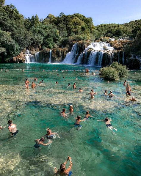 I could spend the rest of my life visiting amazing swimming holes! Yöli & Otis Beautiful Krka Lakes national park #Croatia Krka Waterfalls, Plitvice National Park, Krka National Park, Croatia Beach, Croatia Holiday, Visit Croatia, Plitvice Lakes, Go Pro, Croatia Travel