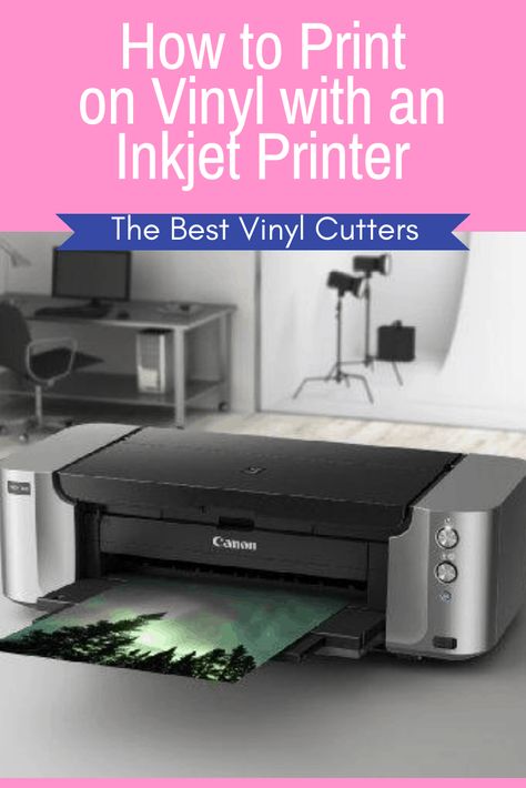 How to Print on Vinyl with an Inkjet Printer [Tutorial & Tips] How To Print On Vinyl, Tumbler Techniques, Vinal Ideas, Cricut Room, Best Inkjet Printer, Print On Vinyl, Adhesive Vinyl Projects, Diy Vinyl Projects, Vinyl Printer