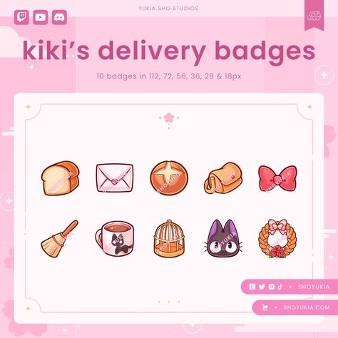 Discord Roles, Multiple Accounts, Twitch Sub Badges, Kiki Delivery, Twitch Channel, Badge Design, Png Format, Calgary, Le Point