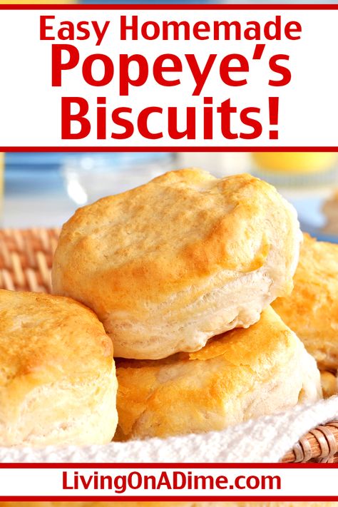 Biscuits Popeyes, Popeyes Biscuits, Popeyes Biscuit Recipe, 3 Ingredient Biscuit Recipe, Beer Biscuits, Best Homemade Biscuits, Honey Baked Chicken, Baking Mix Recipes, Homemade Bisquick