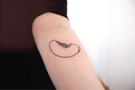 Georgia Tattoo, Peach Tattoo, Related Tattoos, Belly Tattoos, Ribcage Tattoo, Line Art Tattoos, White Tattoo, Abstract Tattoo, Friend Tattoos