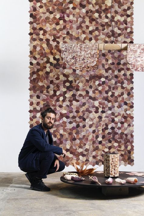 London Design Fair 2019: designing with biomaterials London Design Festival, Corn Husk, Interior Rugs, Wall Installation, London Design, New Crafts, Sustainable Design, Sustainable Materials, Design Company