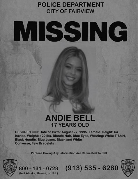 Andie Bell, Missing Poster, A Good Girls Guide, Good Girls Guide, Holly Jackson, As Good As Dead, Black And White Converse, Bored At Home, Good Girls