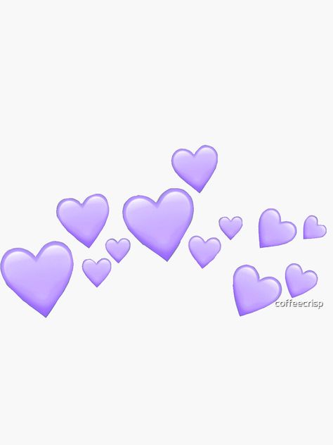 "Cute heart emojis purple / lavender" Sticker by coffeecrisp | Redbubble Emoji Iphone Ios, Emoji Stickers Iphone, Emoji Iphone, Emoji Stickers, Cute Heart, Purple Lavender, Free Stickers, Sticker Design, Lilac