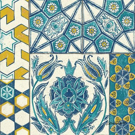 Turkish | Wayfair Turkish Tile, Turkish Tiles, Turkish Pattern, World Cultures, Turkish Carpet, Tile Art, Canvas Home, Tile Patterns, Featured Artist