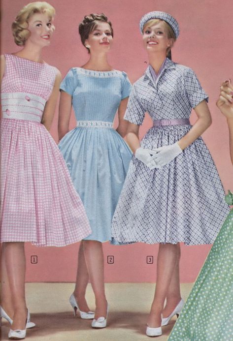 Petticoat Outfit Casual, 50s Aesthetic Outfits, 50s Housewife Dress, Aesthetic Puppies, 50s Outfit, Redesign Ideas, Retro Pastel, 90s Inspired Outfits, 60s 70s Fashion