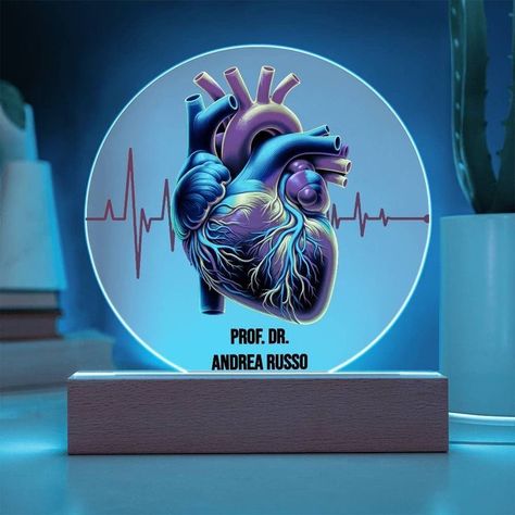 Cardiologist Gift, Heart Doctor, Heart Surgeon, Doctor Gift, Acrylic Plaque, Anatomical Heart, Acrylic Plaques, Doctor Gifts, Unique Personalized Gift