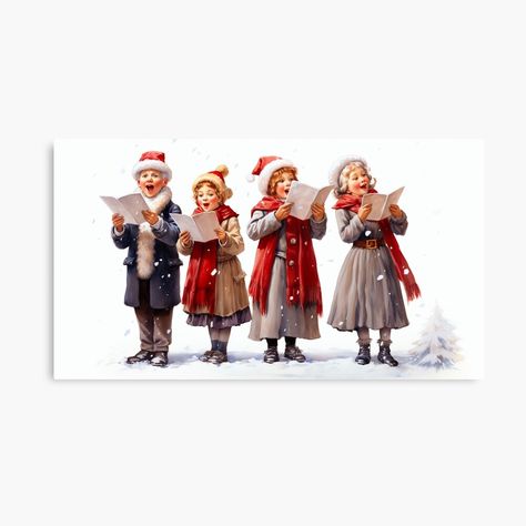 Get my art printed on awesome products. Support me at Redbubble #RBandME: https://www.redbubble.com/i/canvas-print/Carol-Singers-in-the-Snow-by-MedusaPrintArt/156128568.5Y5V7?asc=u Carol Singers, Holiday Illustrations, Featured Art, Christmas Carol, The Snow, Print Images, Singers, Science Poster, Stranger Things Fanart