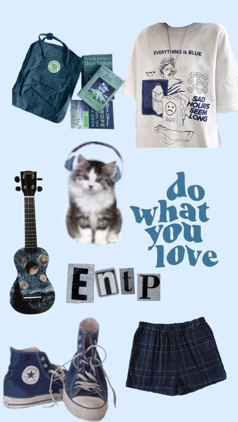 Silly Clothes, Everything Is Blue, Long Rope, Short Fiction, Blue Shorts, Mbti, Cute Outfits, Blue, Quick Saves