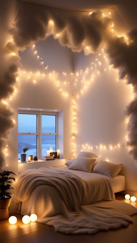 Cloud Bedroom, Cool Kids Bedrooms, Bedroom Trends, Room Ideas Aesthetic, Home Aesthetic, Cute Bedroom Decor, Cozy Room Decor, Style Deco, Dreamy Room