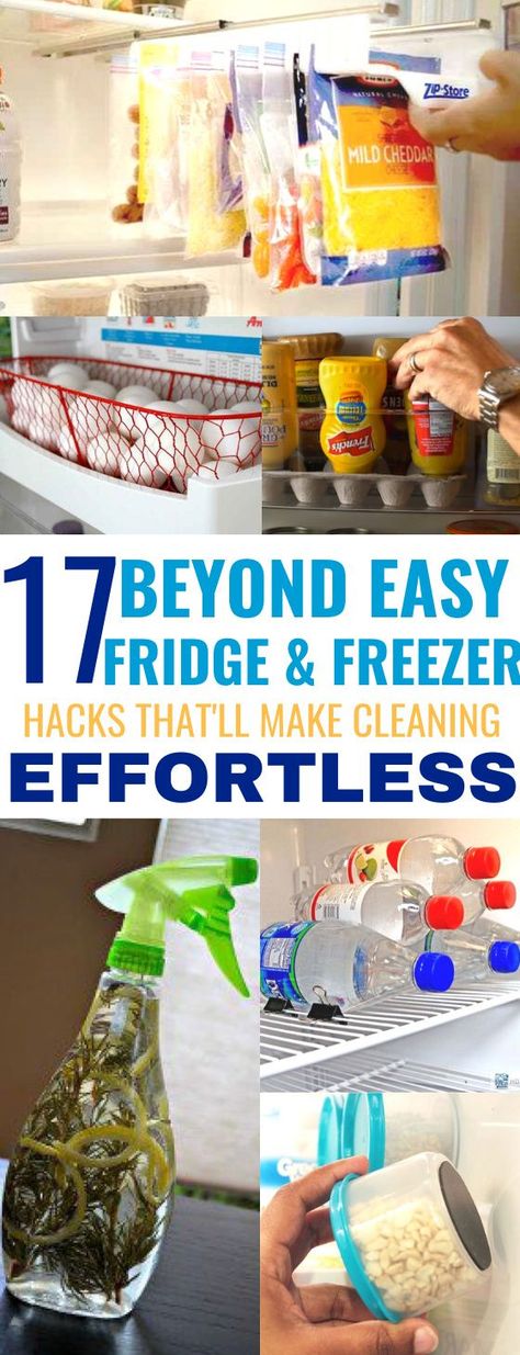 Want an organized fridge that's easy to navigate and clean? These fridge organization hacks are so useful and easy to try. You'll also enjoy the included freezer organization tips as well! #fridgeorganization #organize #homehacks #diybunker Freezer Hacks, Makeup Organizing Hacks, Kitchen Renovation Diy Ideas, Laundry Room Hacks, Hacks Lifehacks, Freezer Organization, Diy Kitchen Renovation, Diy Laundry, Fridge Organization