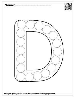 Letter D dot markers free preschool coloring pages ,learn alphabet ABC for toddlers Letter D Dot Worksheet, Letter D Template Free Printable, Preschool Letter D Activities, Dot Letter Printables Free Preschool, Preschool Letter D Crafts, Letter D Worksheets Preschool, Letter D Crafts For Preschoolers, Preschool Letter D, Letter D Preschool