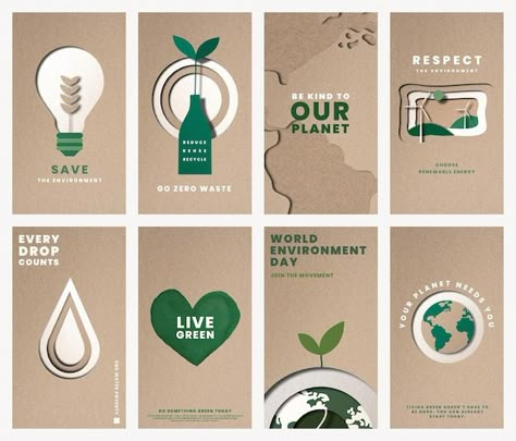 Sustainable Campaign, Environmental Logo Design, Environmental Posters, Environment Logo, Save Environment, 달력 디자인, Ecology Design, Graphic Work, Quote Template