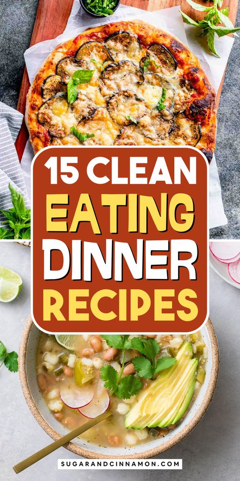 Looking for fresh and wholesome dinner options? Check out our "Healthy Clean Eating Dinner Ideas"! 🌟🥙 With a variety of recipes, you can enjoy flavorful meals that promote well-being. Simplify your weeknight cooking and enjoy nutritious dinners. Be sure to save this pin for future meal planning! Wholefood Meals Clean Eating, Clean Eating For One Person, Easy Clean Eating Recipes For Dinner, Fast Healthy Dinner Ideas, Light Meals For Dinner Healthy Eating, Spring Meals Healthy Easy Recipes, Clean Meals For Dinner, Clean Eating Dinners Easy, Clean Eating Dinner Ideas