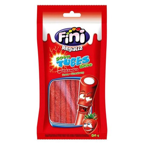 Fini Tubes, Pink Candy Buffet, American Snacks, Eating Food Funny, Store Snacks, Sleepover Food, Junk Food Snacks, Candy Brands, Food Combining