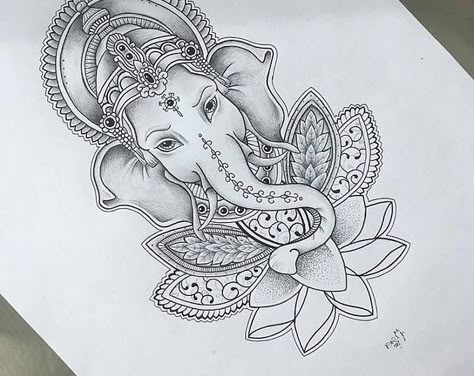 Buddha Tattoo Sleeve, Tattoo Real, Indian Buddha, Ganesh Tattoo, Elephant Decal, Buddha Tattoo Design, Polynesian Tattoos, Buddha Tattoos, Ganesha Tattoo