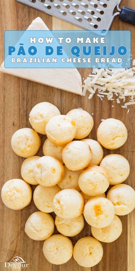 Brazilian Cheese Bread Gluten Free, Brazillian Cheese Bread, Brazilian Cheese Bread Recipe, Breakfast Gluten Free, Brazilian Cheese Bread, Brazilian Recipes, Cheese Bread Recipe, Muffins Recipes, Food Bars