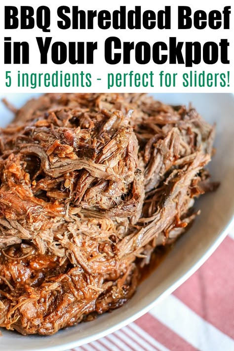 Bbq Beef Crockpot, Crockpot Bbq Beef, Pulled Beef Sandwiches, Crockpot Shredded Beef, Slow Cooker Bbq Beef, Bbq Beef Sandwiches, Pot Roast Crock Pot Recipes, Bbq Roast, Bbq Chicken Crockpot