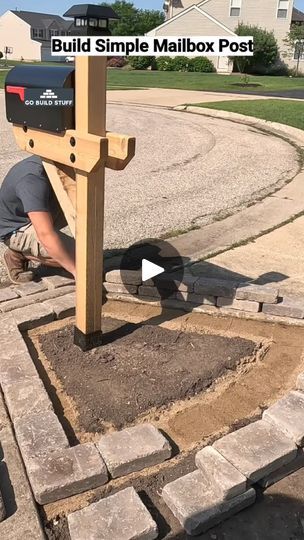 4.5M views · 9.3K reactions | Mailbox Ideas #mailbox #diy #gobuildstuff | By Go Build StuffFacebook Homemade Mailbox Ideas, Rock Mailbox Ideas, Double Mailbox Ideas, Mailbox Post Ideas Diy, Farmhouse Mailbox Ideas Diy, Wood Mailbox Ideas, Diy Mailbox Ideas, Mail Box Ideas, Mailbox Post Ideas