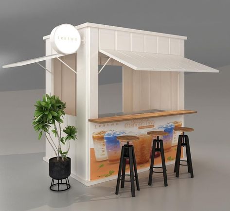 Food Booth Ideas, Booth Design Food, Cafe Booth, Food Booth, Food Stall Design, Coffee House Design, Mobile Coffee Shop, Container Cafe, Outdoor Restaurant Design