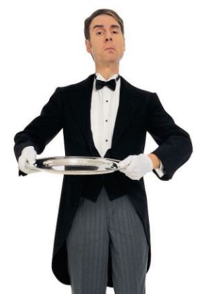 Beat baggage charges by bringing a butler: How it's cheaper to buy an extra seat than taking an extra suitcase Millionaire Outfit, Butler Costume, Butler Outfit, Annie Costume, Children's Theatre, Staff Uniforms, Mystery Party, Mike Shinoda, Character Home