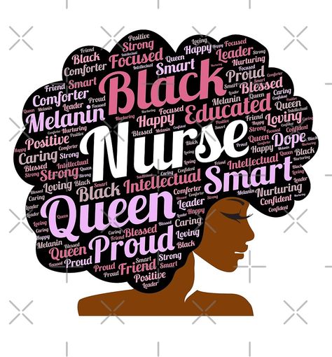 "Black Nurse Words in Afro" by blackartmatters | Redbubble Nurse Quotes Inspirational, Black Nurse, Nurse Aesthetic, Nurse Art, Queen Svg, Nurse Svg, Happy Black, Nurse Quotes, Black Pride