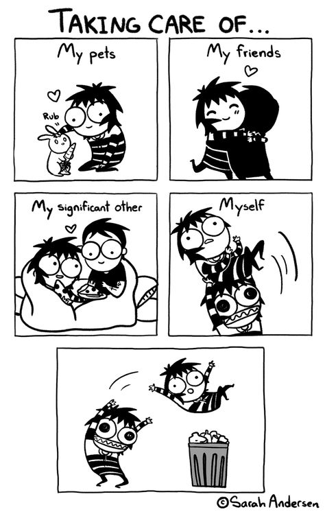 Sarah Anderson Comics, Cassandra Calin, Sarah's Scribbles, Sarah Andersen, Sarah Anderson, 4 Panel Life, Funny Comic Strips, Comics Memes, Memes Humor