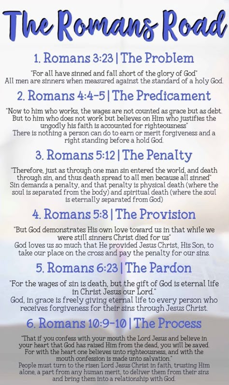 Roman Road To Salvation, Romans Bible Study, Romans Road, Salvation Scriptures, Romans Bible, Youth Bible Study, Wisdom Bible, Gospel Tracts, Scripture Writing Plans