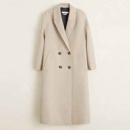 Mango Coats, Herringbone Fabric, Elegant Coats, Wool Blend Coat, Mixing Fabrics, Winter Fashion Outfits, Long Coat, Wool Coat, Unique Fashion