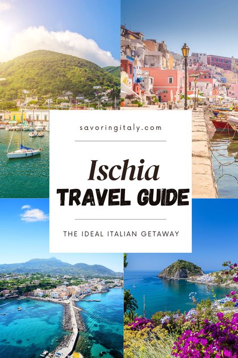 Ischia: A Travel Guide to Italy’s Most Enchanting Island Italian Islands, Ischia Italy, Italy Love, Places To Visit In Italy, Mediterranean Architecture, Thermal Spa, Italy Itinerary, Honey Moon, Italy Travel Guide