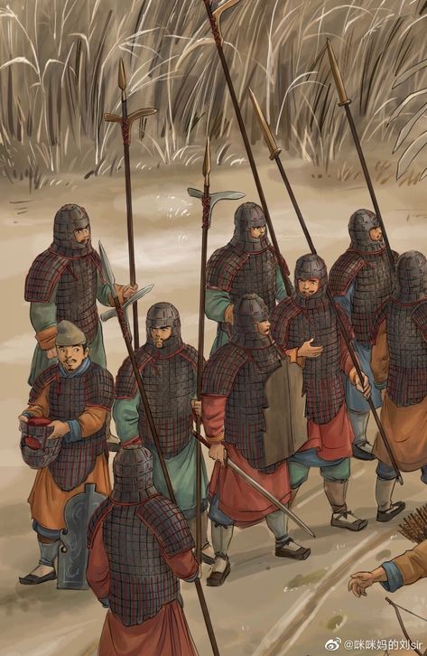 Warhammer Cathay, Human Odyssey, Ancient China Art, Three Kingdom, Chinese Armor, Qin Dynasty, Warriors Illustration, Historical Warriors, Chinese Warrior