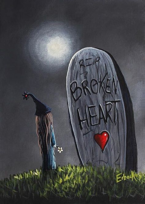 Shawna Erback, Gothic Art Prints, Broken Love, Interior Vintage, Fairytale Art, Fairy Art, Gothic Art, Heart Art, Whimsical Art