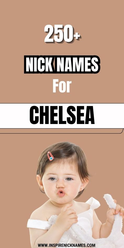 Discover a collection of charming and creative nickname ideas that perfectly match the beauty of the name Chelsea. Add a personal touch today! #NicknamesForChelsea #NameIdeas #UniqueNicknames #CreativeNicknames Chelsea Name, Nickname Ideas, Nicknames For Girls, Cute Nicknames, Instagram Names, Cool Instagram, Unique Names, Feeling Loved, Personal Touch